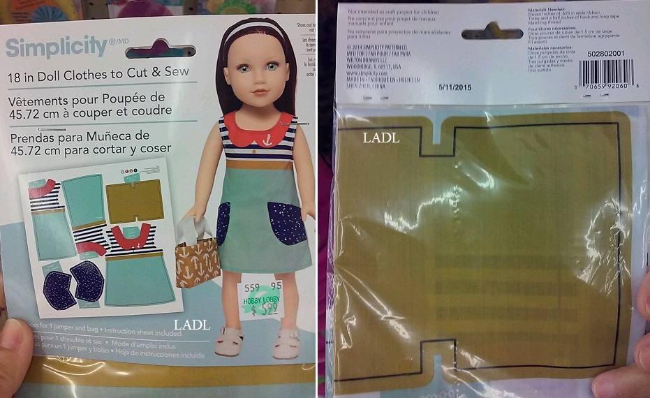 Living A Doll's Life AG Simplicity Patterns + New Learn to Sew Sets