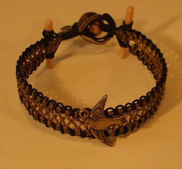 Dove with wood and Acai seed clap, bracelet