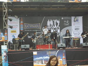 A College rock concert contest in Kathmandu.