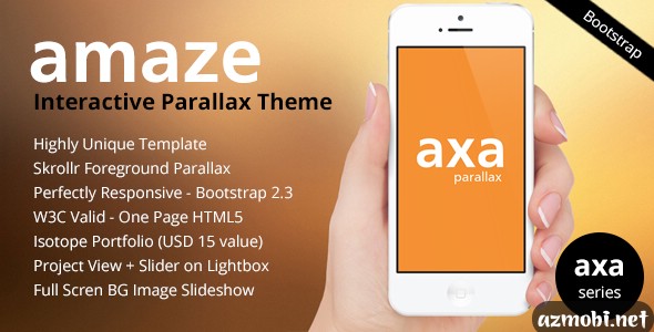 AMAZE - Interactive Parallax - Responsive HTML5