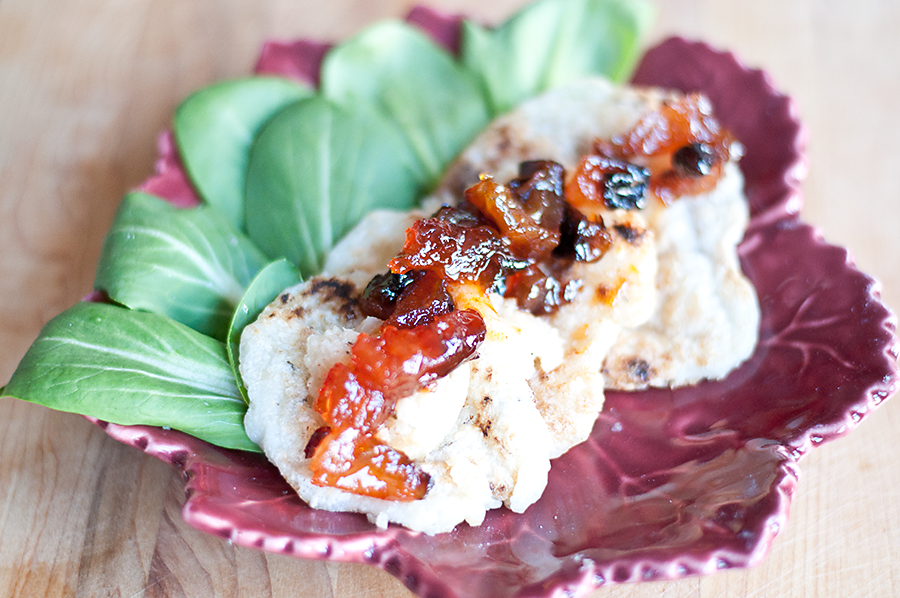 Lighter and Local Turnip Mochi Pancakes with Starfruit & Millet