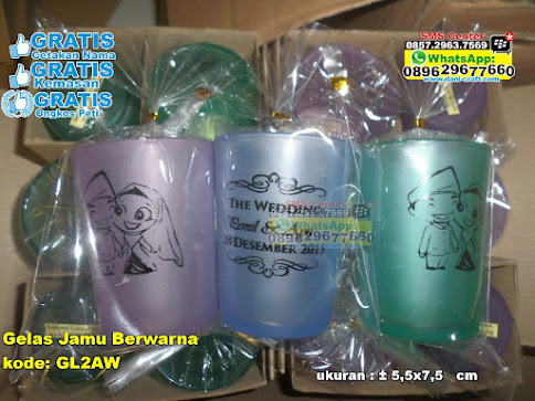 Gelas Jamu Berwarna murah
