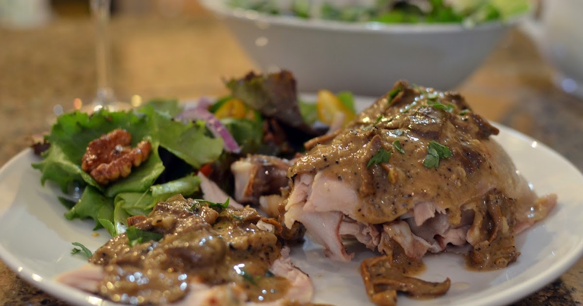 Jes' CrossFit Blog Roasted Chicken with Black Truffles and Porcini Mushrooms