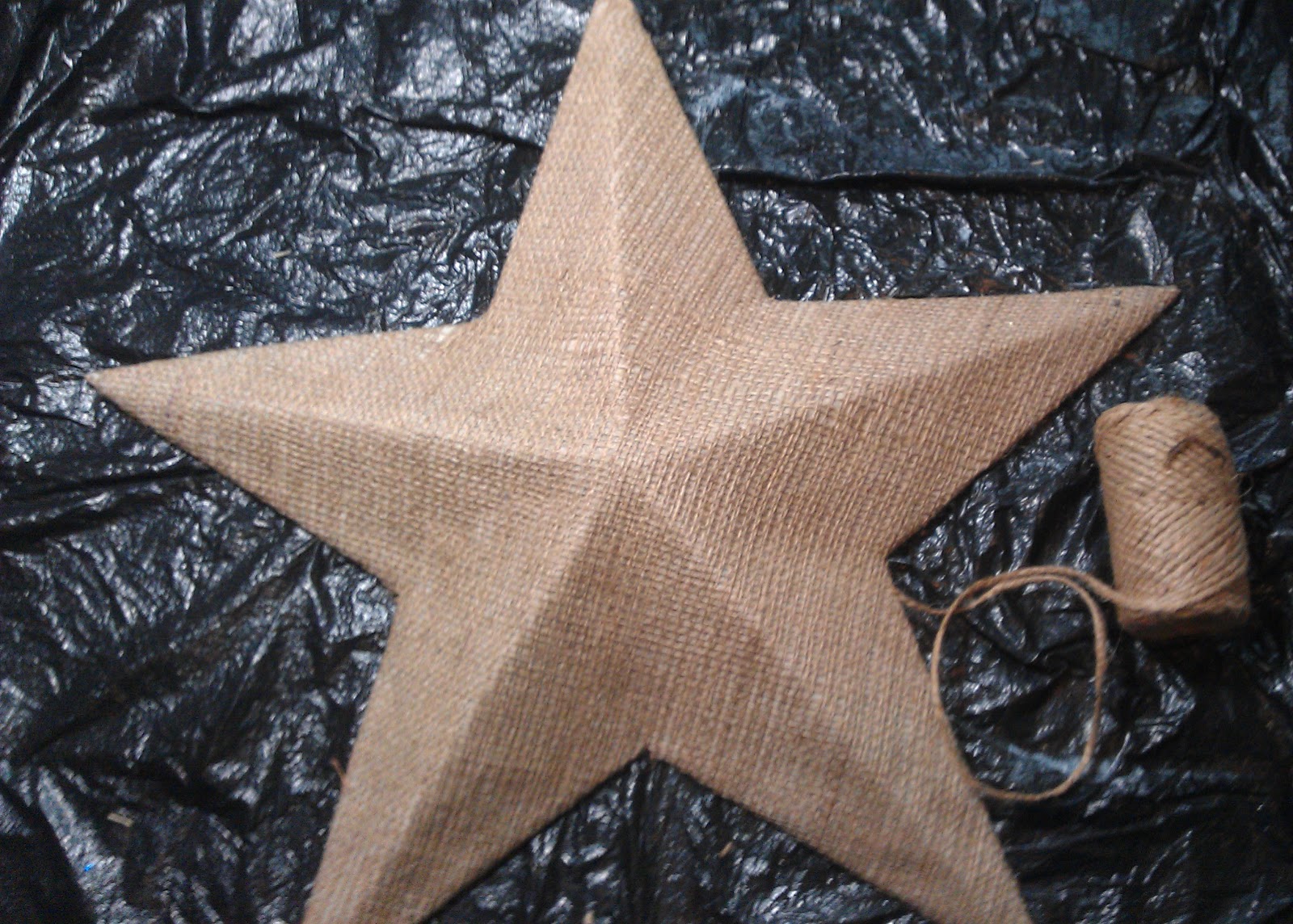 Holly's Stamping Addiction Burlap Barn Star