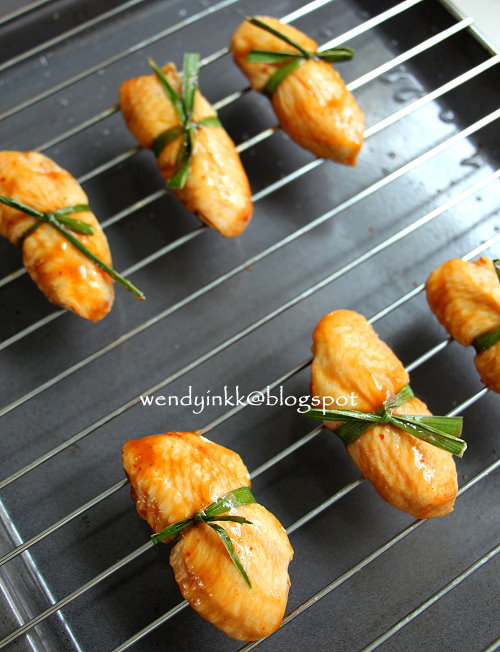 Table for 2.... or more Plum Sauce Chicken Wings Baked in a Flash