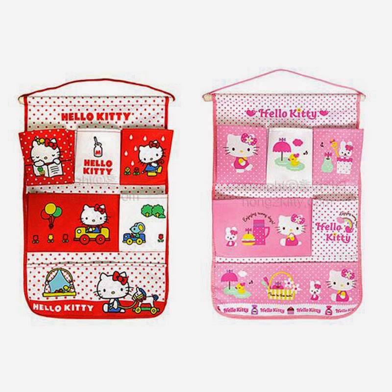 Hello Kitty Hanging Storage Closet Room Wall Door Organizer Bag Pouch