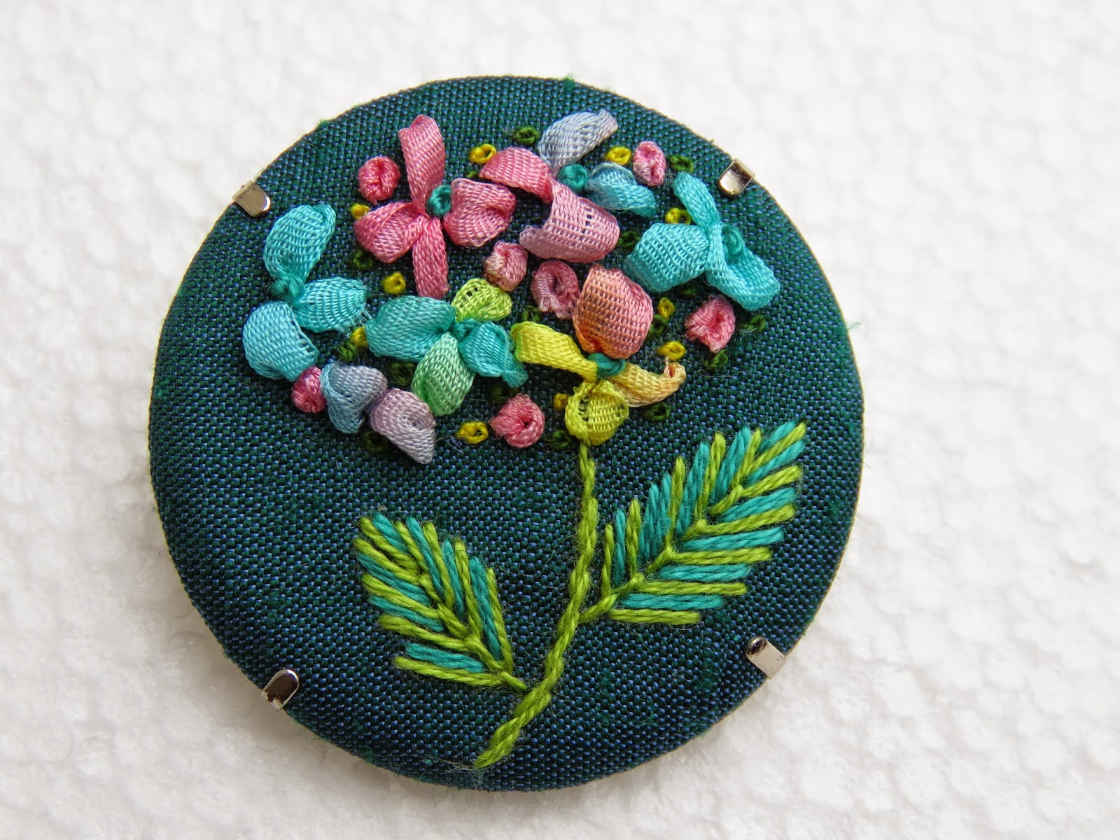 Marg Dier Embroidery Ribbon embroidery.