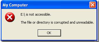 Fix Unreadable File Directory software