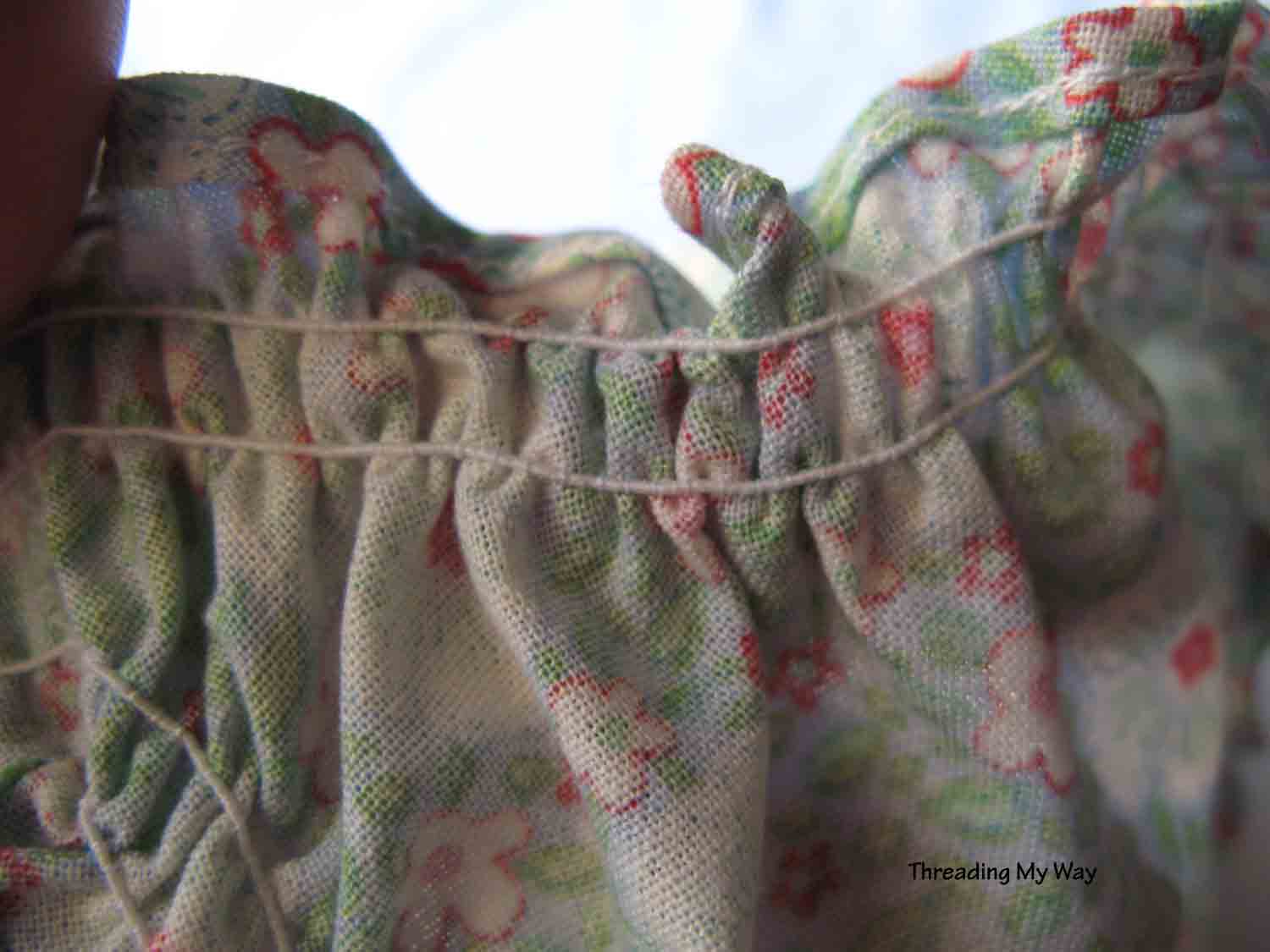 Threading My Way Shirring...