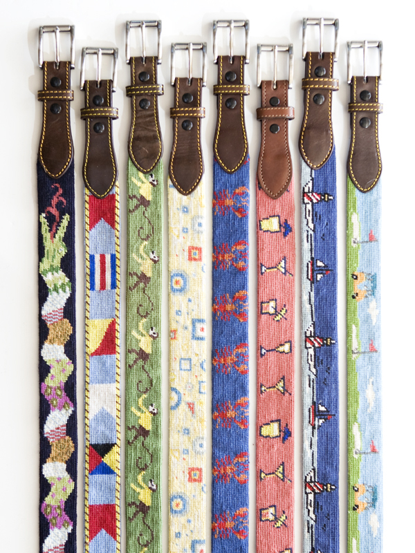Horse Country Chic Needlepoint Belts