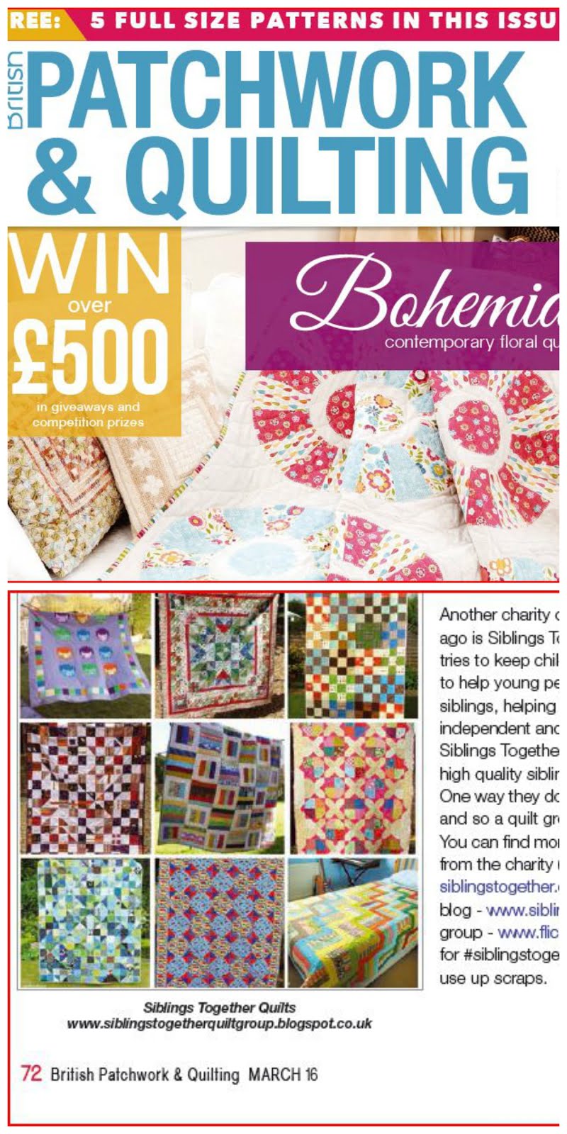 Wandering the Web in British Patchwork and Quilting Magazine