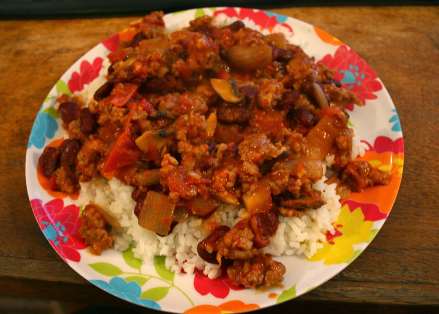 Lovely plate of chili Lovely plate of chili