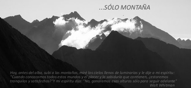 ...SÓLO MONTAÑA