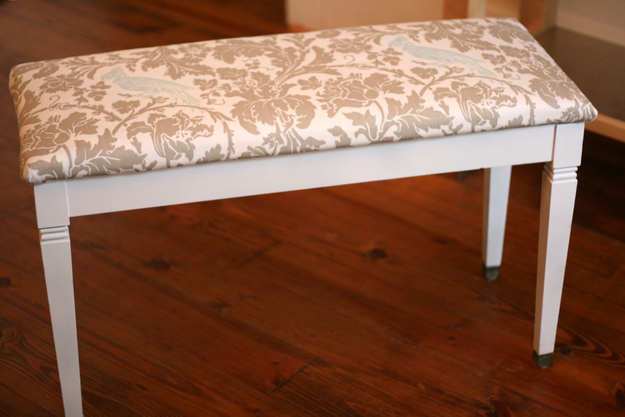 1 hour piano bench makeover Biblical Homemaking
