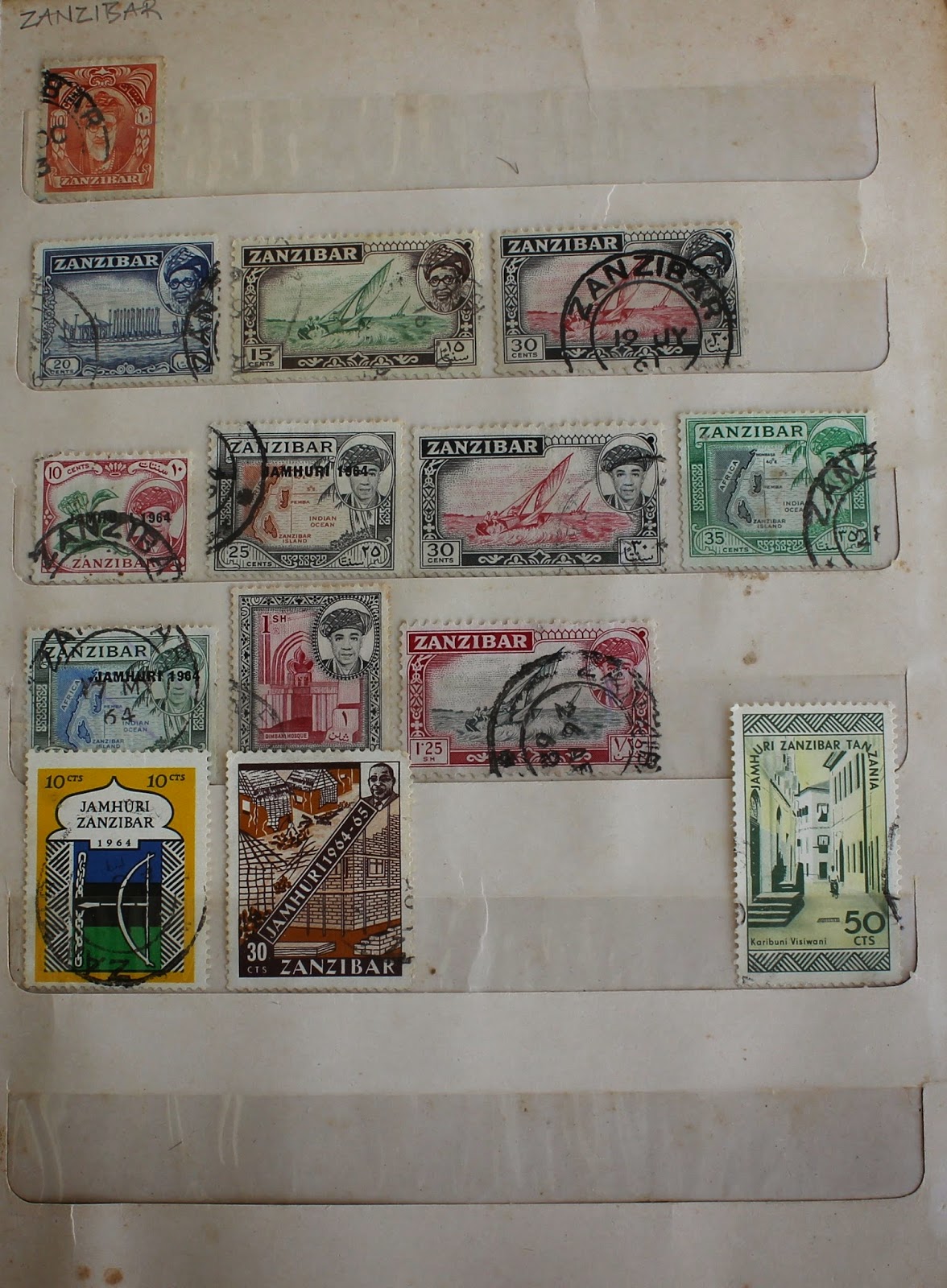 My Postage Stamps Collection Zanzibar