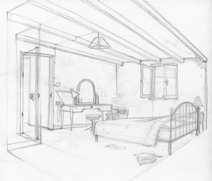 Bedroom Sketch Templates