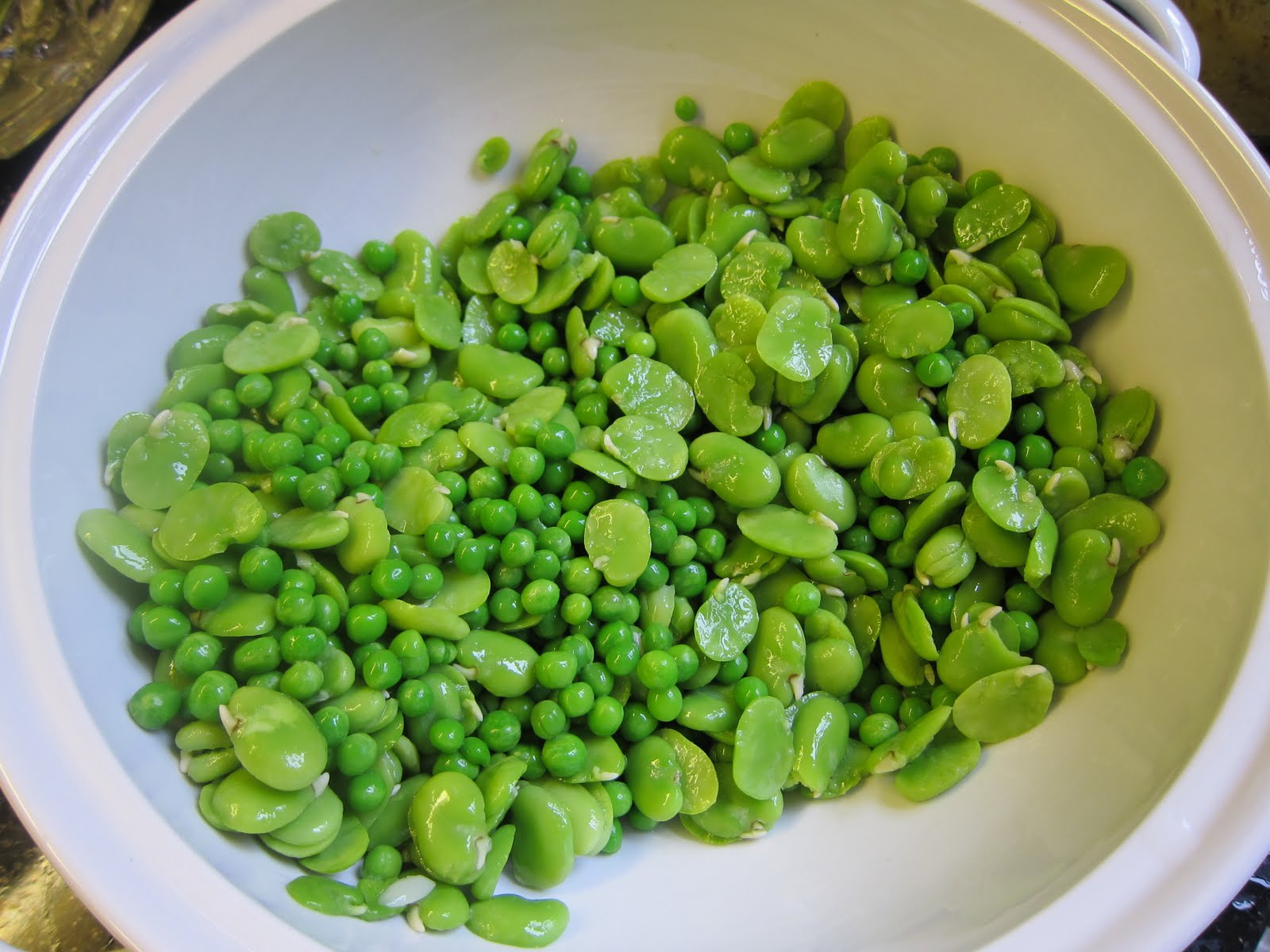 Mummy's London Kitchen New potato, broad bean and pea salad