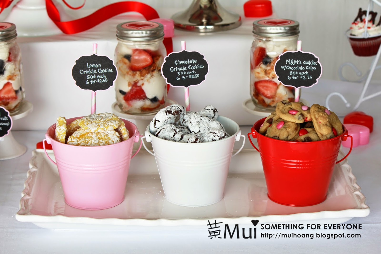 Something for Everyone! Valentine Dessert Table for Bake Sale