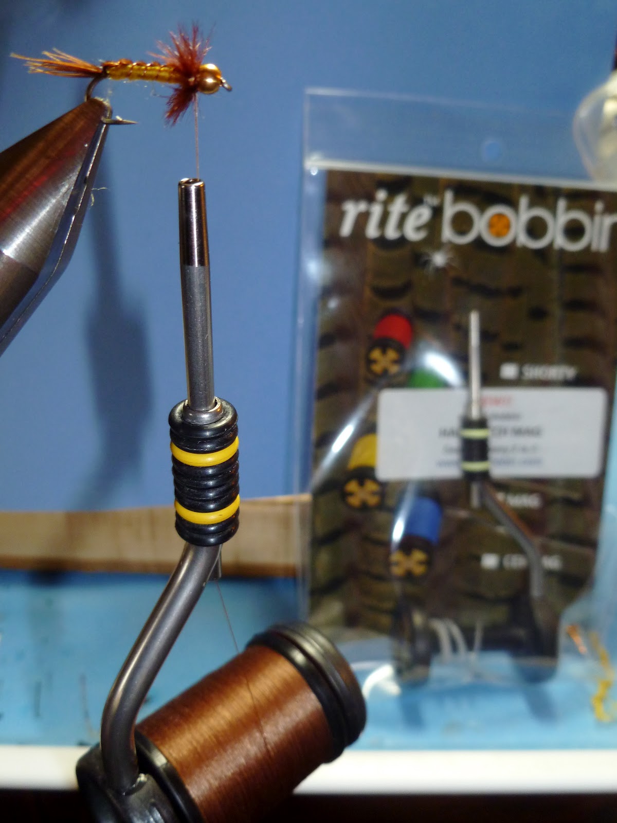 SHORTY SIZE FLY TYING TOOL RITE BOBBIN CERAMIC TUBE MADE IN THE USA 