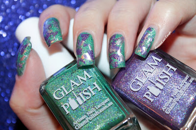 Splatter Nail Art with Glam Polish