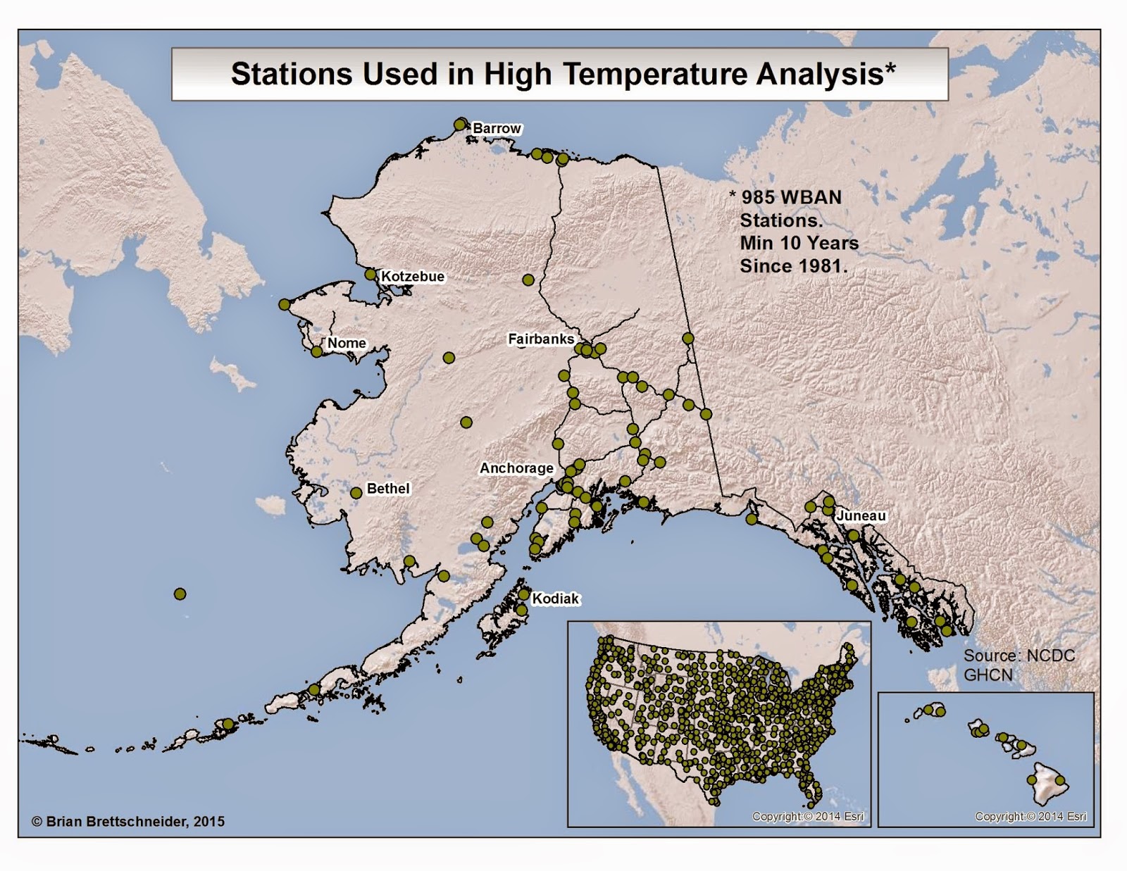 Brian B's Climate Blog Alaska High Temperature Categories
