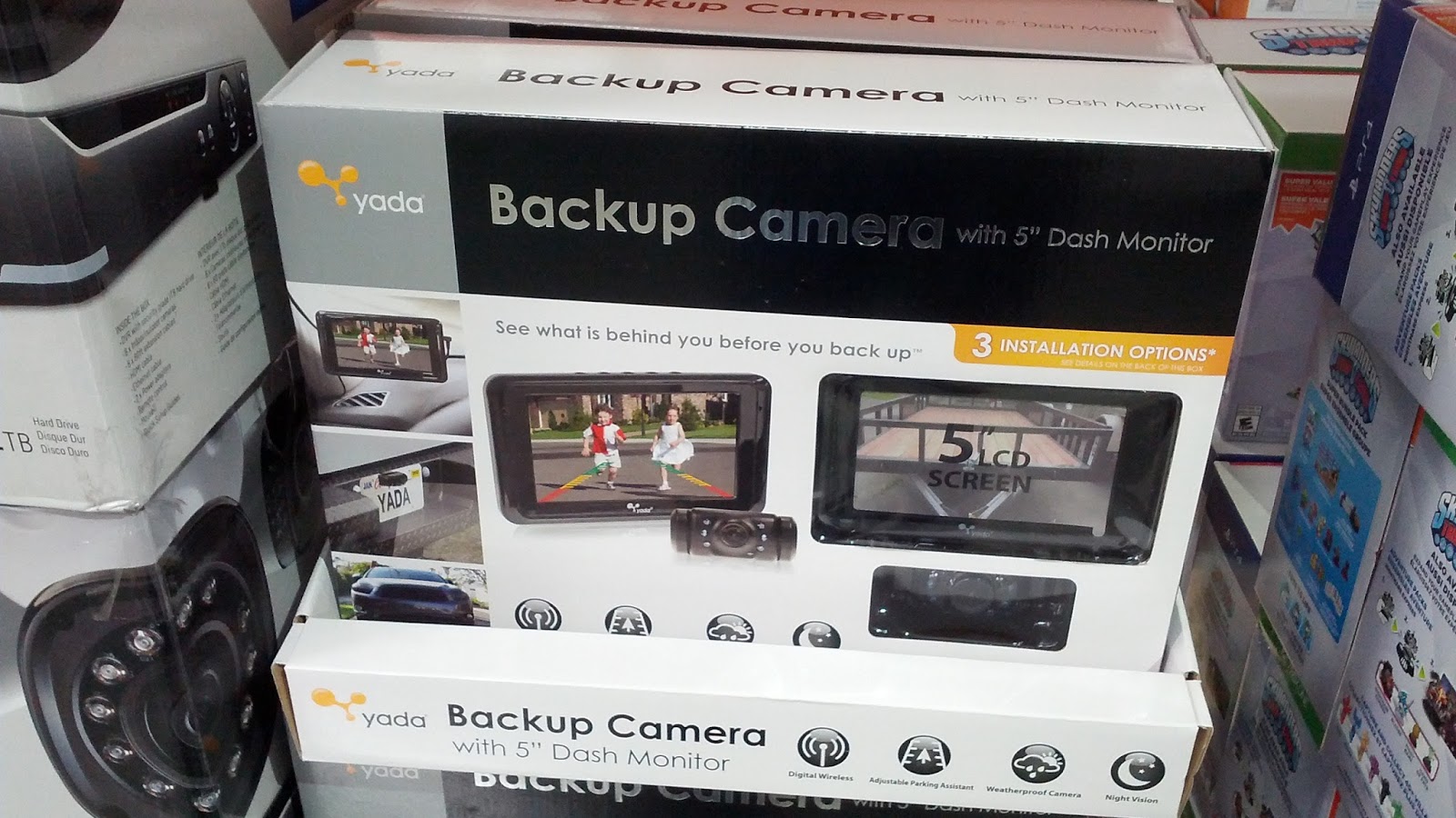 Yada Digital Backup Camera with 5" Dash Monitor Costco Weekender