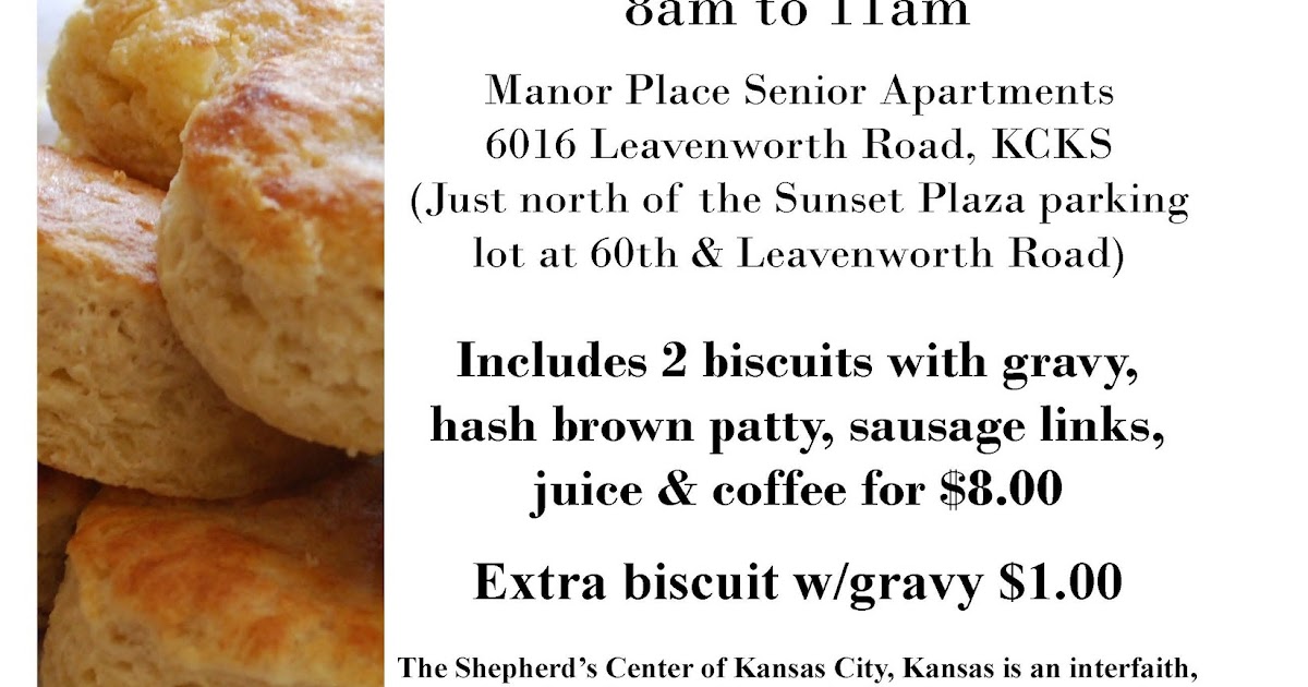 Kansas City Kansan Shepherd’s Center to hold Biscuit and Gravy fundraiser breakfast