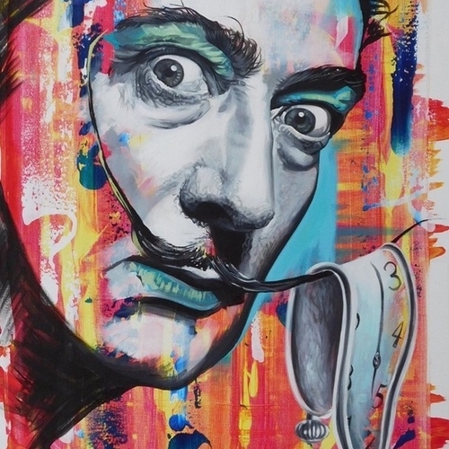 16-Salvador-Dali-Jonathan-Harris-Celebrity-Paintings-Images-and-Videos-www-designstack-co