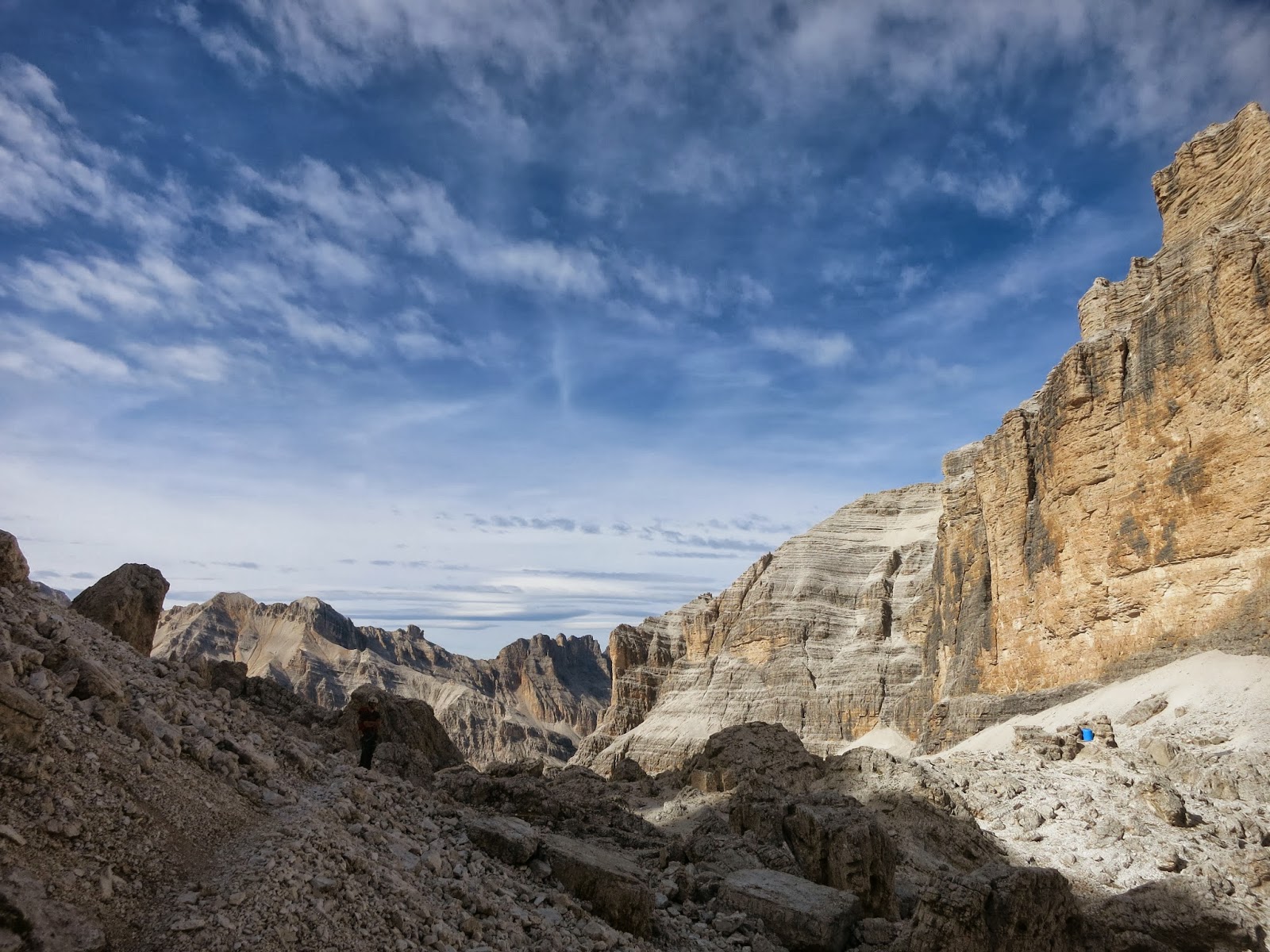Italy Dolomites Tofana Via Pompanin Alvera 1 Spigolo Di