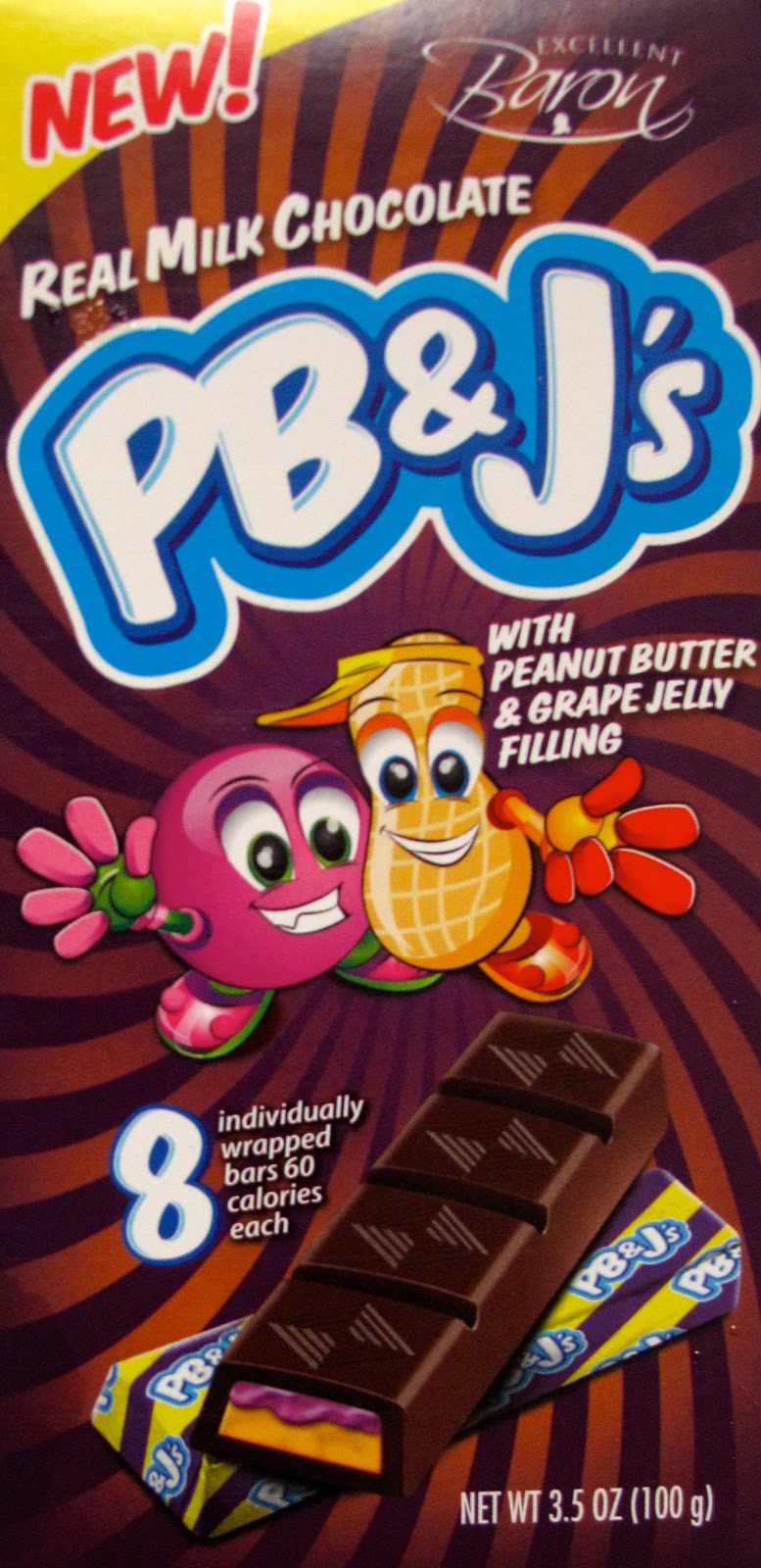 Obsessive Sweets Baron Milk Chocolate PB&J's