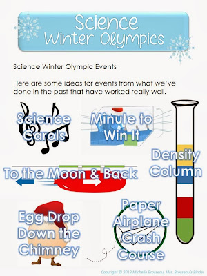 Mrs. Brosseau's Binder: Science Winter Olympics! FREEBIE