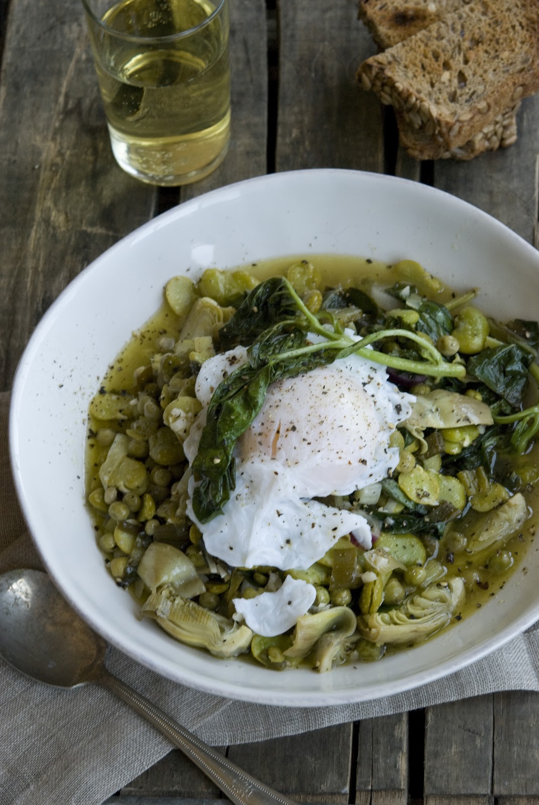 Scafata: Umbrian Fava Bean Stew with Poached Duck Eggs - WILD GREENS ...