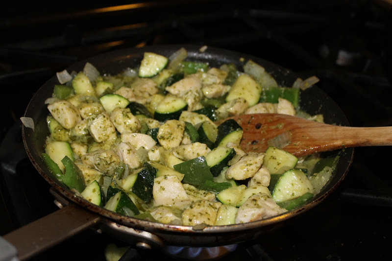 The Little Things Chicken Pesto Stir Fry