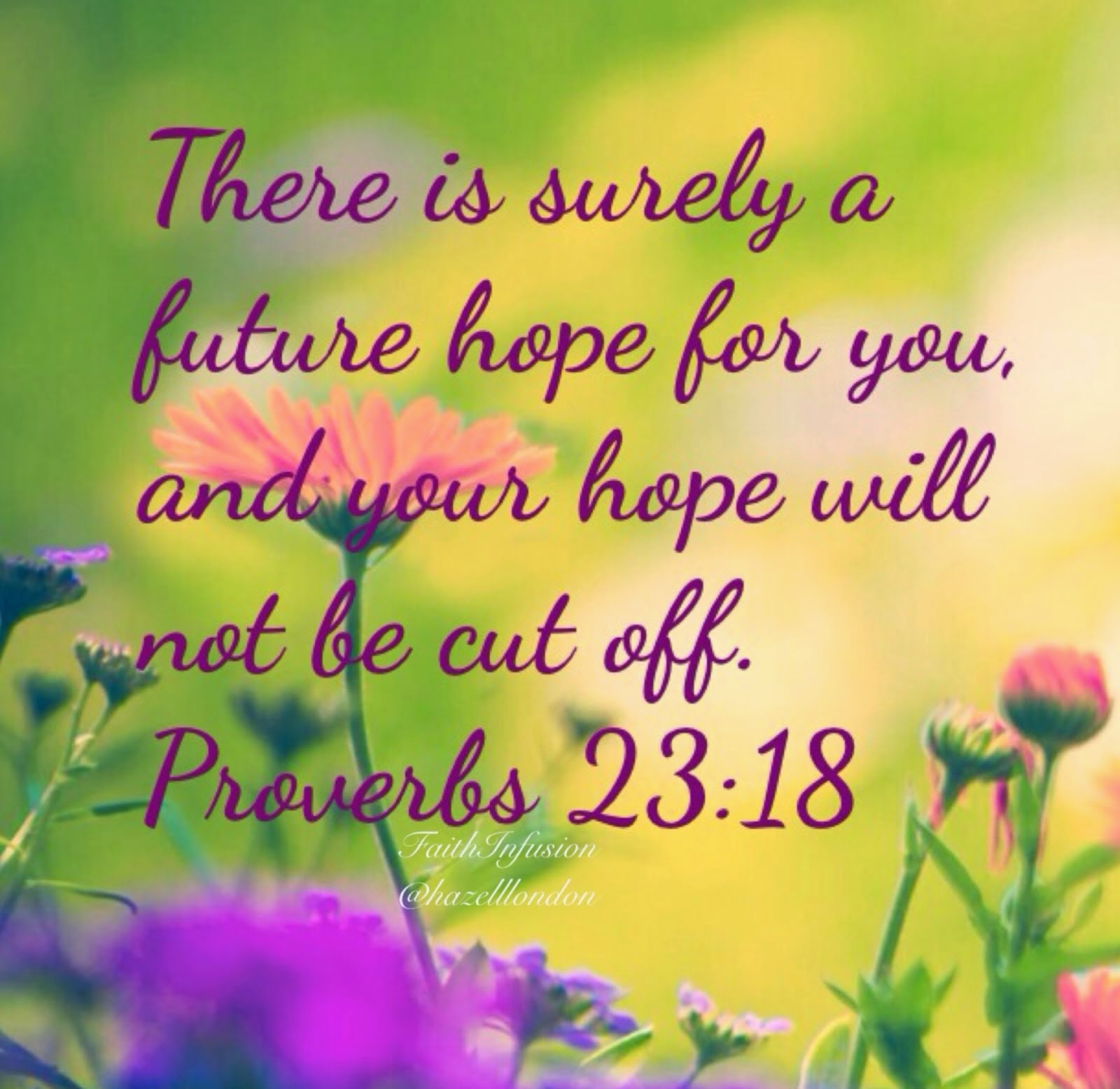 You have a hope! You have a future