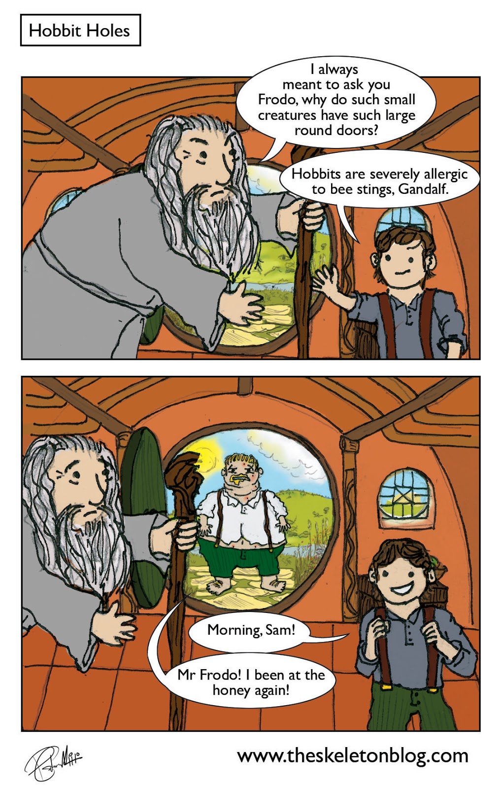 Skeleton Blog Hobbit Holes