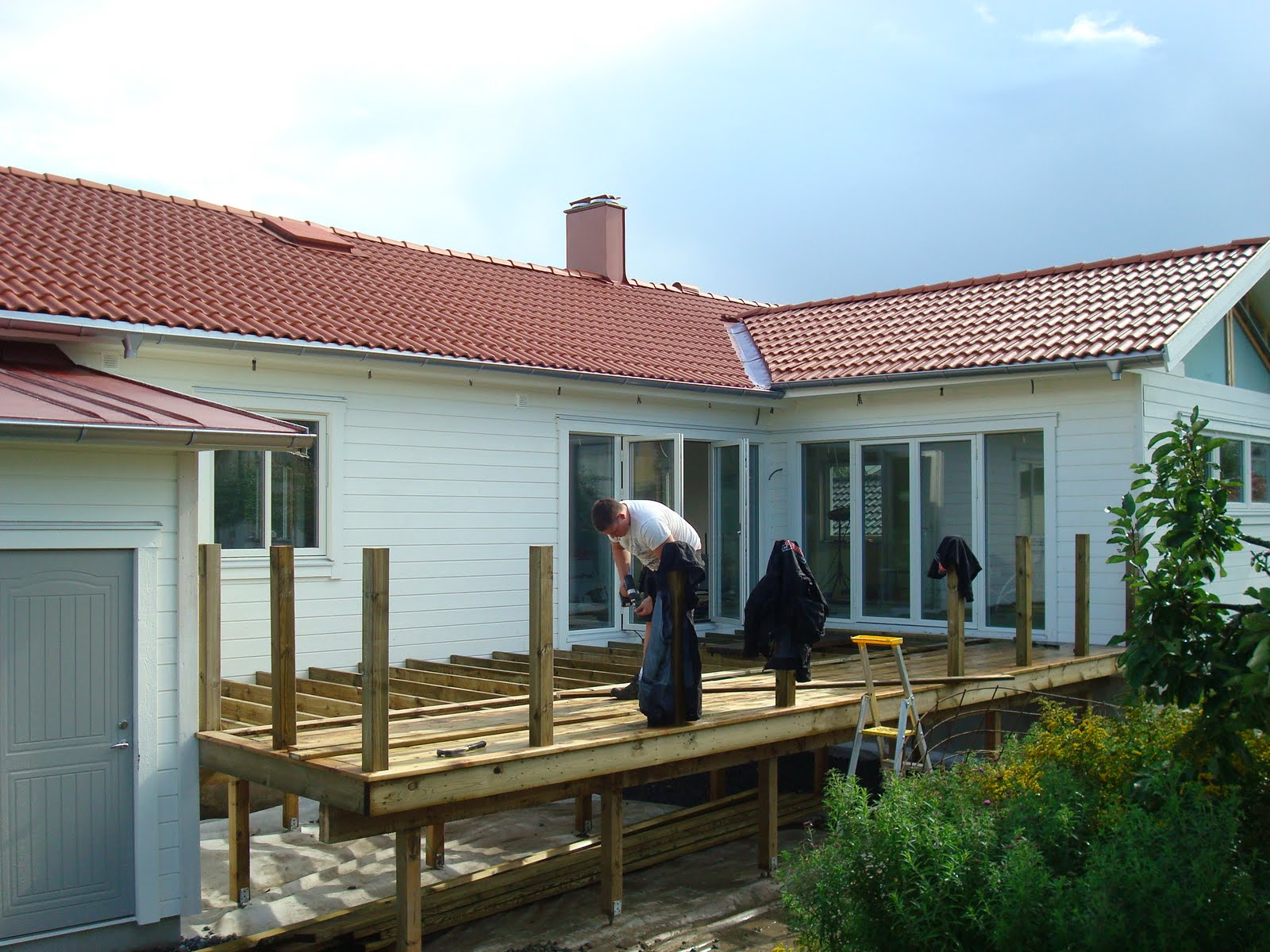 Villa rut: hurra vi har en altan! 7 kvm altan