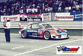 Andre Couto In Kremer Porsche on pole at Batu Tiga Shah Alam Circuit, Malaysia in 1996
