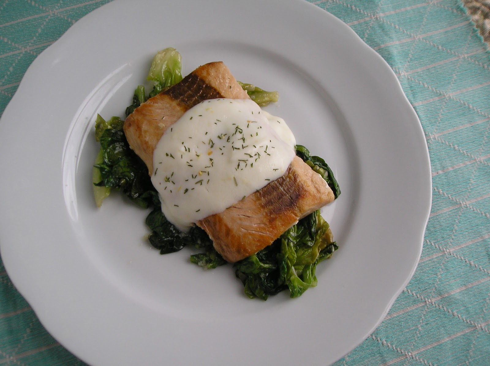 Improv Challenge Salmon with Lemon Cream Sauce Edesia's Notebook