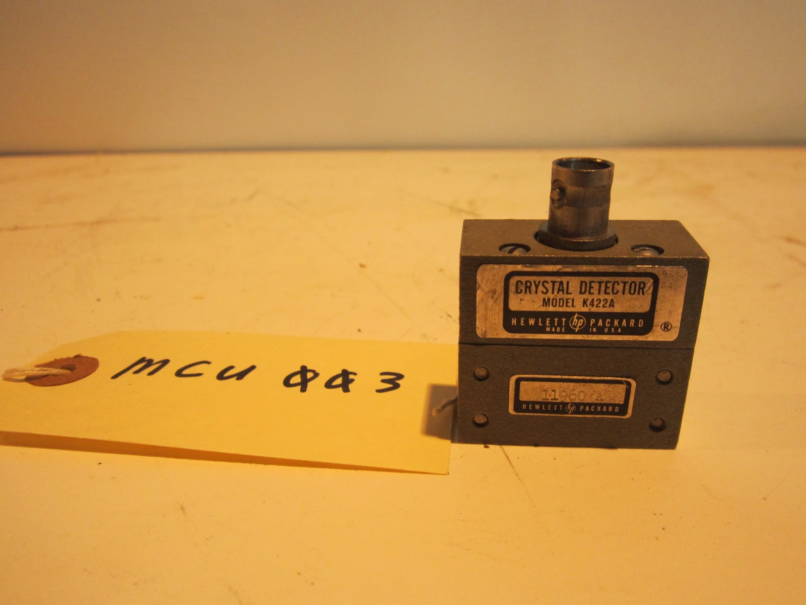 HP K422A Crystal Detector Waveguide (MCU003) Panatron Inc.