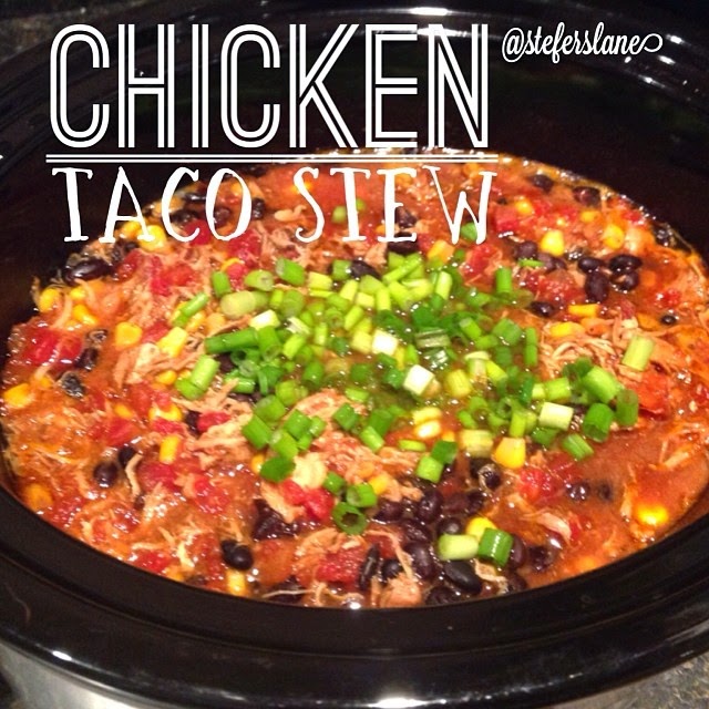 Stephanie Lane Fitness Easy, Healthy Slow Cooker Chicken Taco Stew