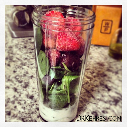 health blog Recipe Berry Protein Veggie Shake