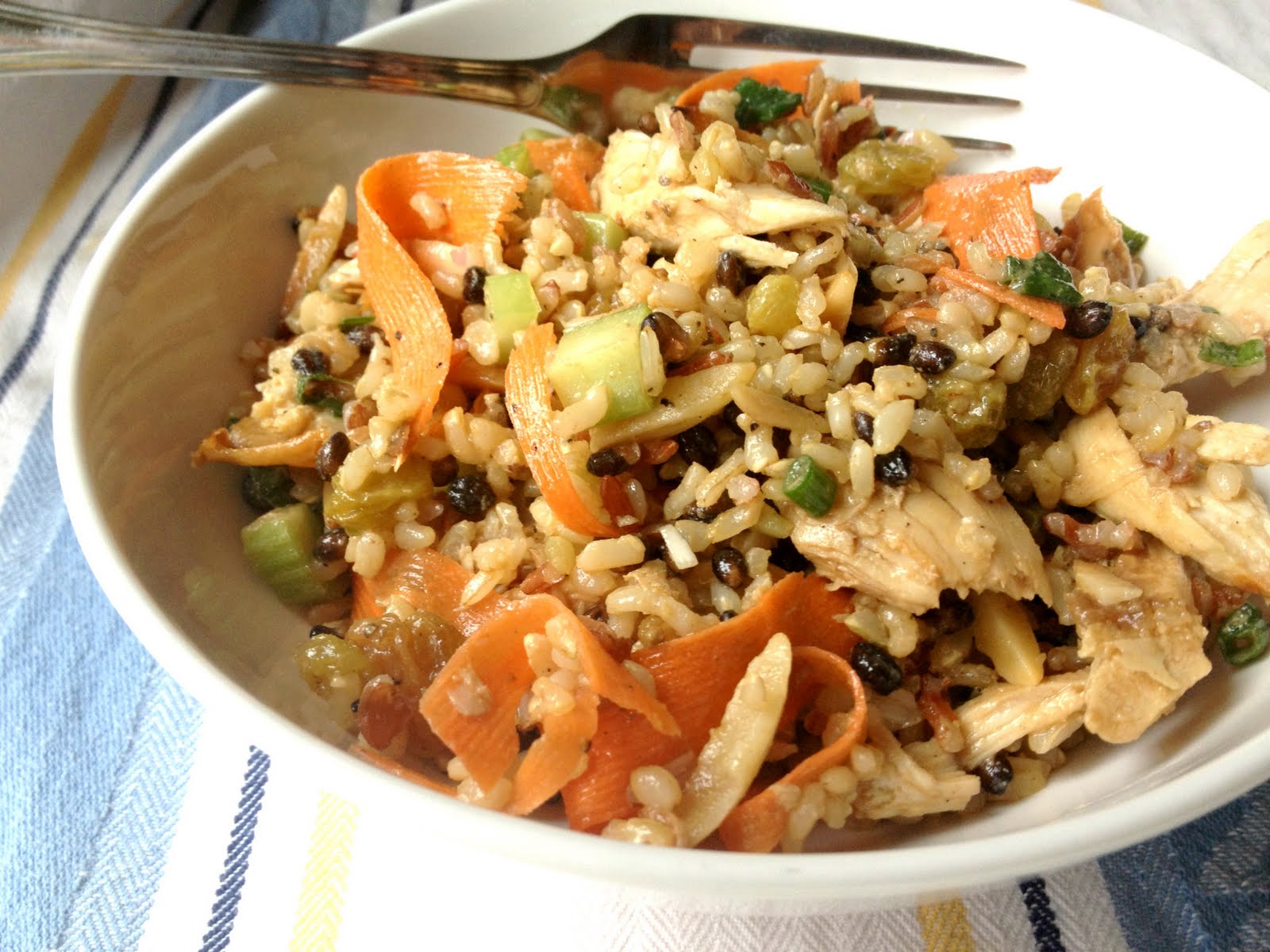 Chicken & Wild Rice Salad w/ Almonds