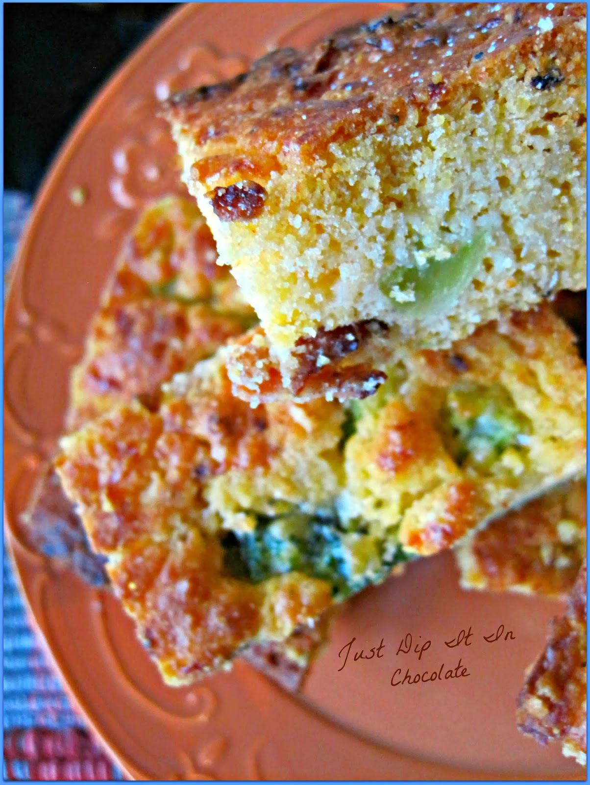 Just Dip It In Chocolate Bacon and Cheese Cornbread Recipe