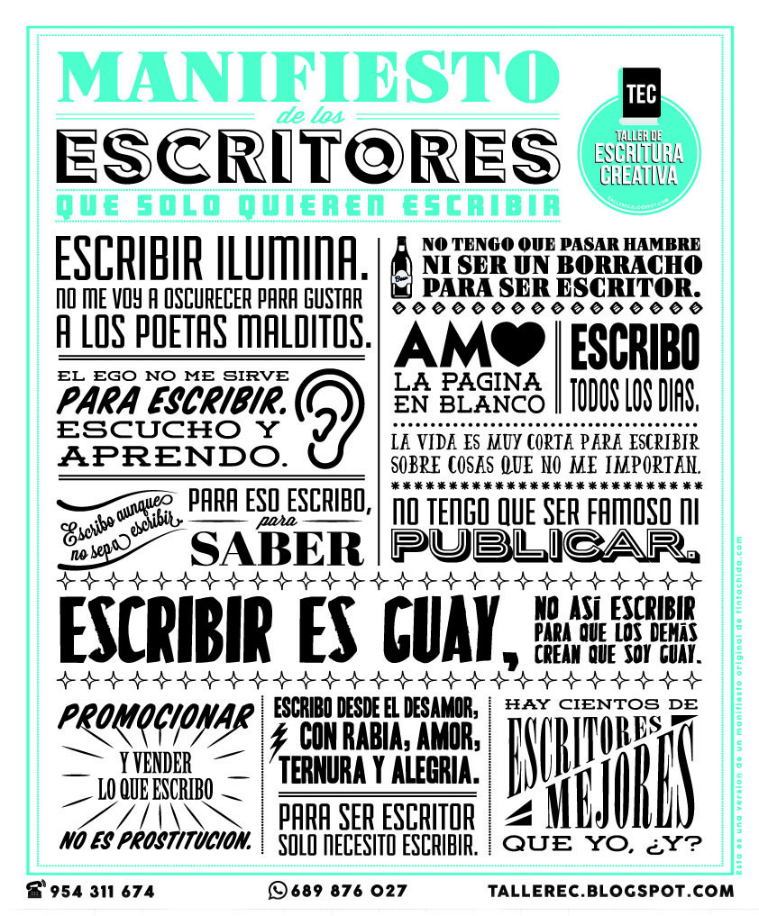 Manifiesto de los escritores que solo quieren escribir