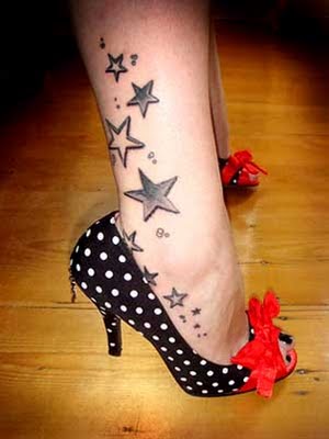 tattoo stars on foot