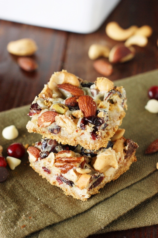 Mixed Nuts & Cranberry Magic Bars The Kitchen is My Playground