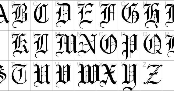 My name in old english image