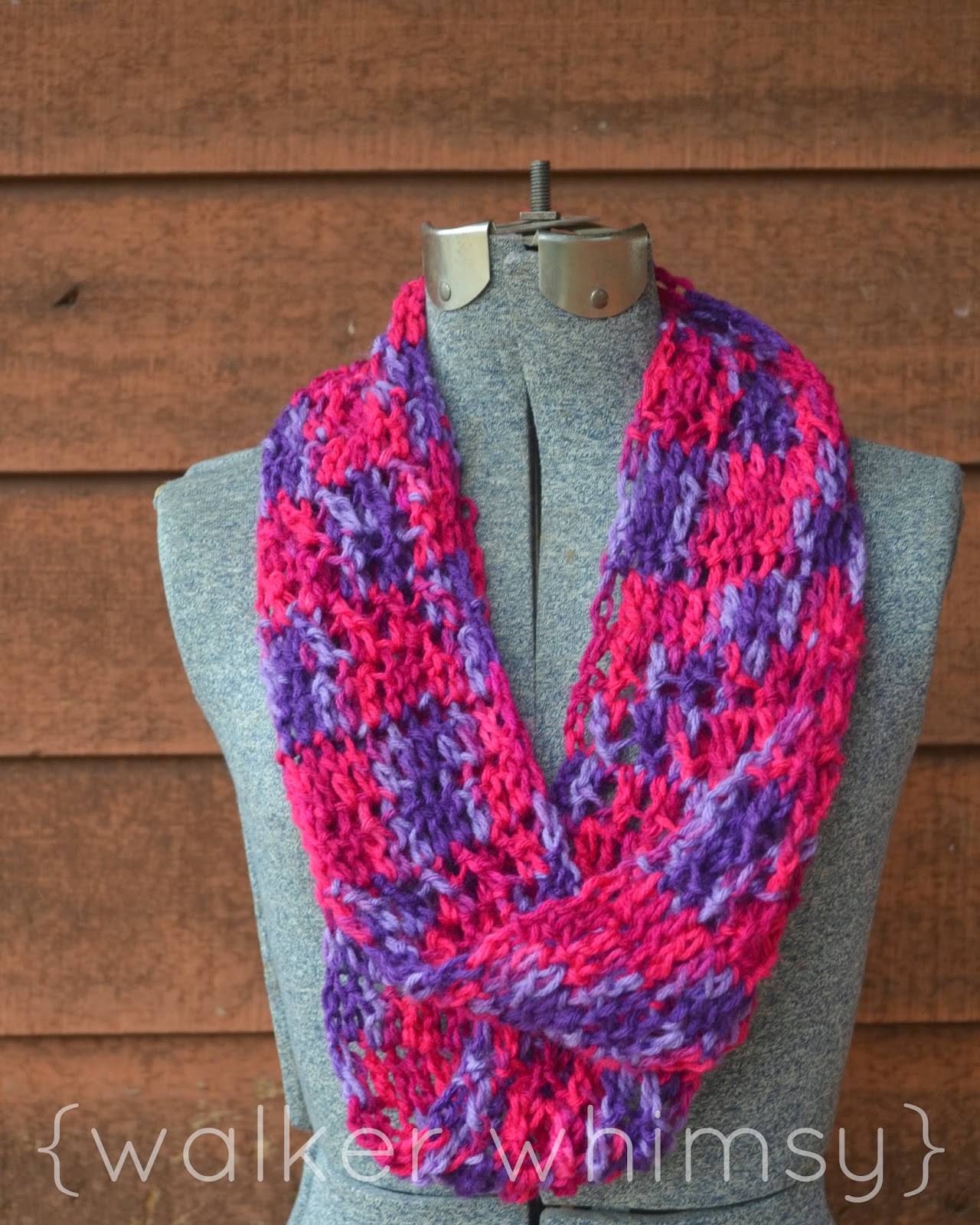 {walker whimsy}: Crochet Infinity Scarf {POTM}