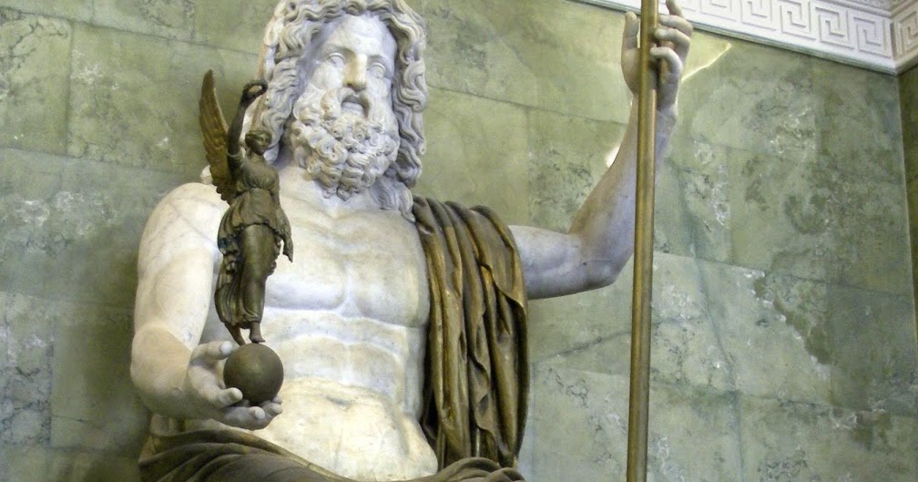 Marble naturally illuminated the statue of Zeus at Olympia Baring the