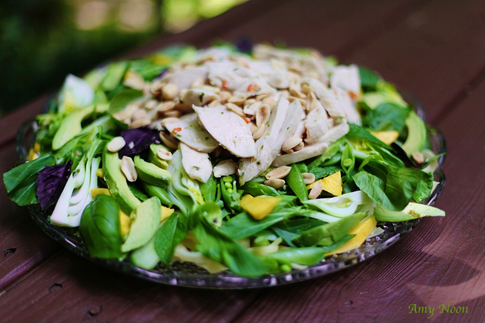 Thai Noodle Salad w/ Coconut MilkPoached Chicken, Avocado, Bok Choy